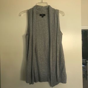 Grey Drape Vest